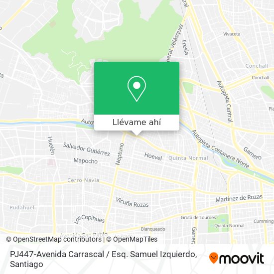 Mapa de PJ447-Avenida Carrascal / Esq. Samuel Izquierdo