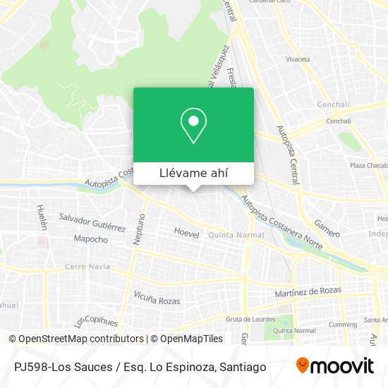 Mapa de PJ598-Los Sauces / Esq. Lo Espinoza