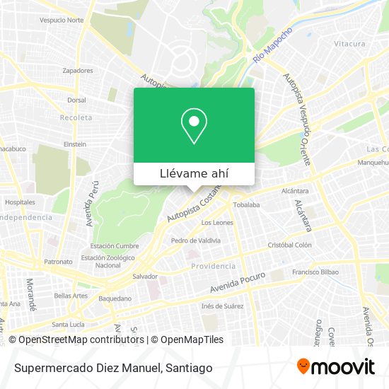 Mapa de Supermercado Diez Manuel