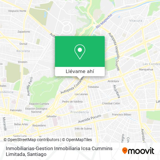 Mapa de Inmobiliarias-Gestion Inmobiliaria Icsa Cummins Limitada