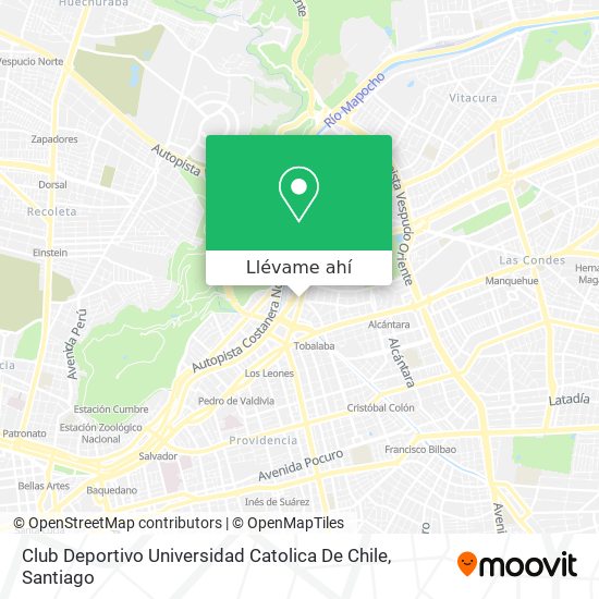 Mapa de Club Deportivo Universidad Catolica De Chile
