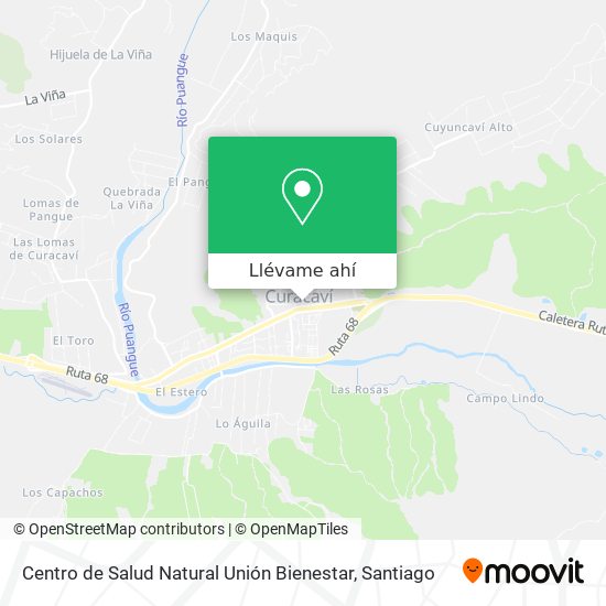 Mapa de Centro de Salud Natural Unión Bienestar