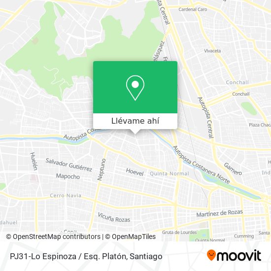 Mapa de PJ31-Lo Espinoza / Esq. Platón