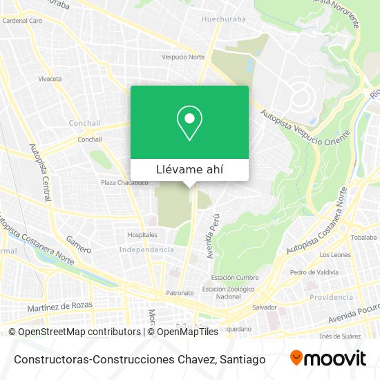 Mapa de Constructoras-Construcciones Chavez