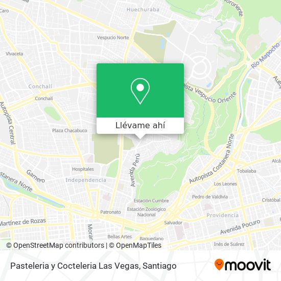 Mapa de Pasteleria y Cocteleria Las Vegas