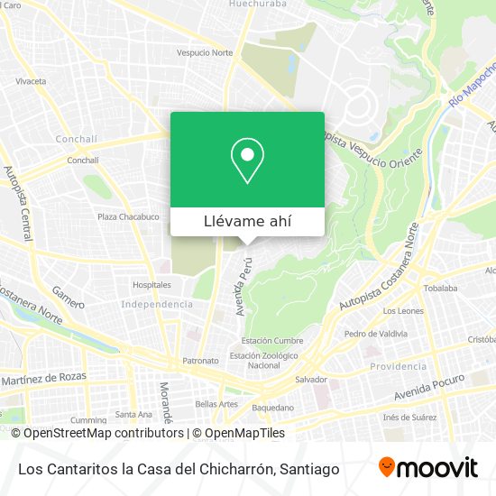Mapa de Los Cantaritos la Casa del Chicharrón