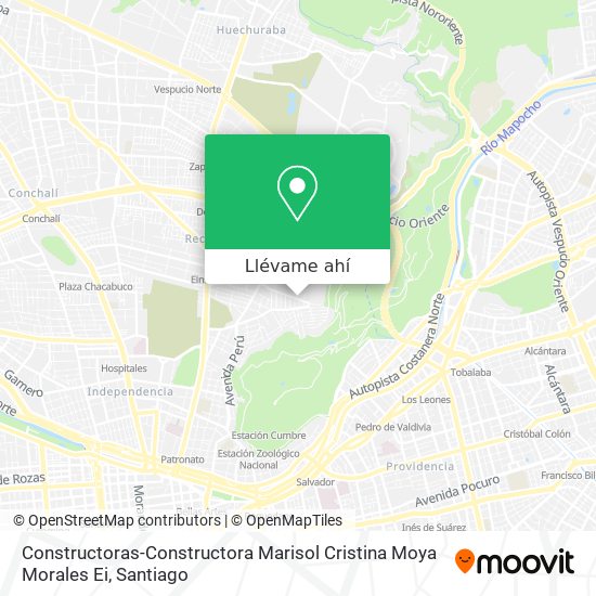 Mapa de Constructoras-Constructora Marisol Cristina Moya Morales Ei