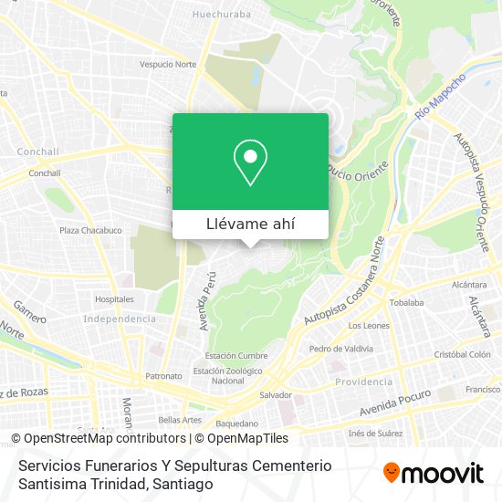 Mapa de Servicios Funerarios Y Sepulturas Cementerio Santisima Trinidad