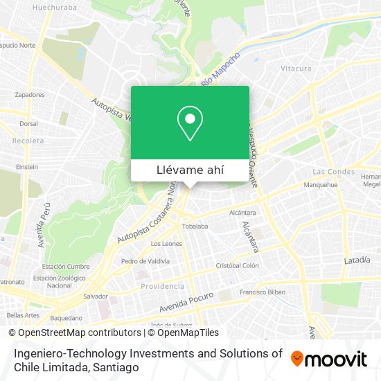 Mapa de Ingeniero-Technology Investments and Solutions of Chile Limitada