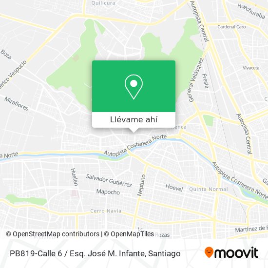 Mapa de PB819-Calle 6 / Esq. José M. Infante