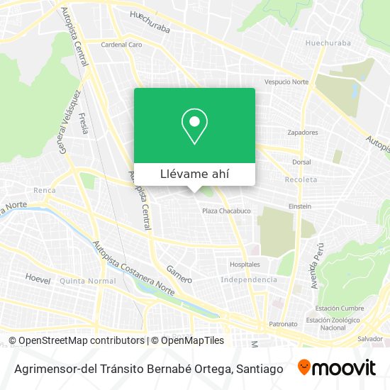 Mapa de Agrimensor-del Tránsito Bernabé Ortega