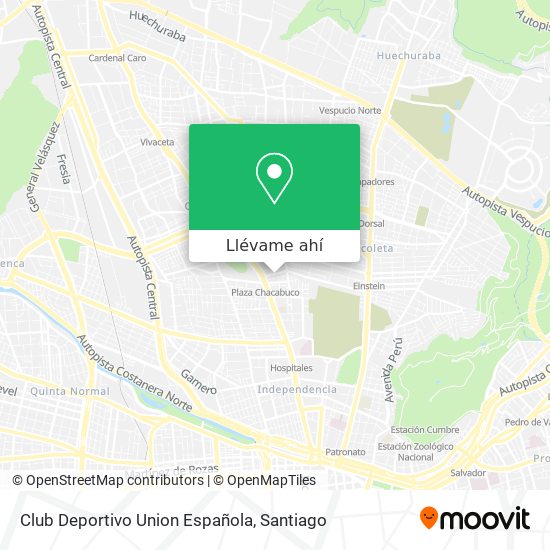 Mapa de Club Deportivo Union Española