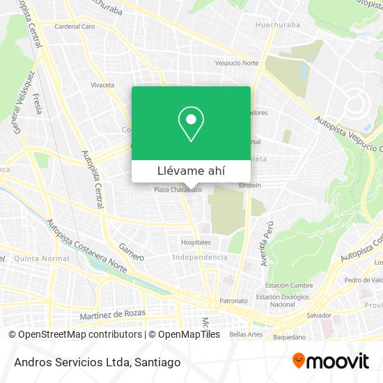 Mapa de Andros Servicios Ltda