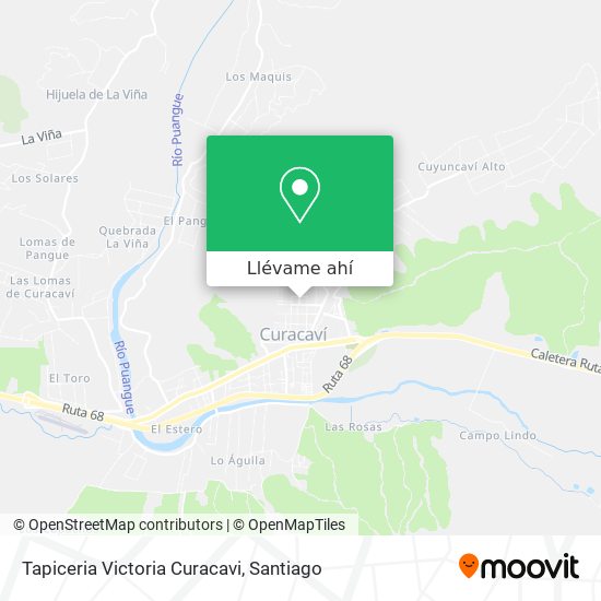 Mapa de Tapiceria Victoria Curacavi