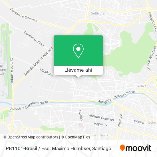 Mapa de PB1101-Brasil / Esq. Máximo Humbser