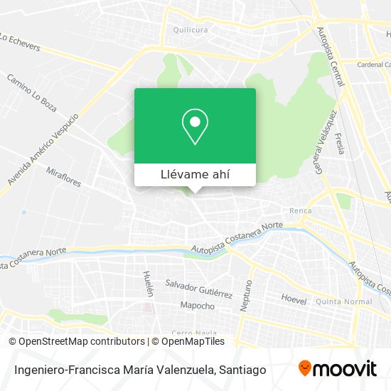 Mapa de Ingeniero-Francisca María Valenzuela