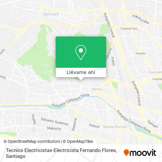 Mapa de Tecnico Electricistas-Electricista Fernando Flores