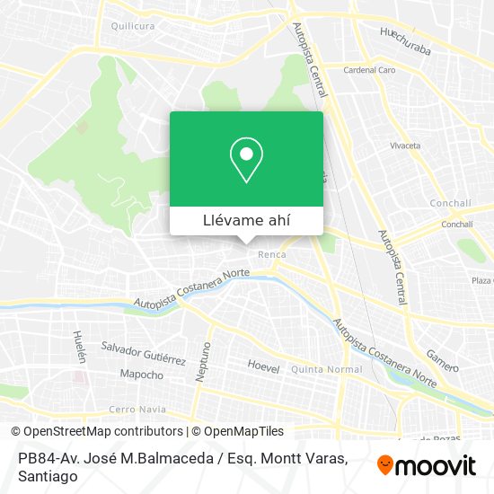 Mapa de PB84-Av. José M.Balmaceda / Esq. Montt Varas