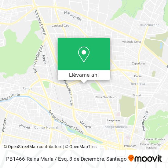 Mapa de PB1466-Reina María / Esq. 3 de Diciembre
