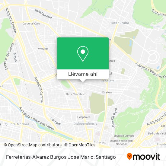 Mapa de Ferreterias-Alvarez Burgos Jose Mario