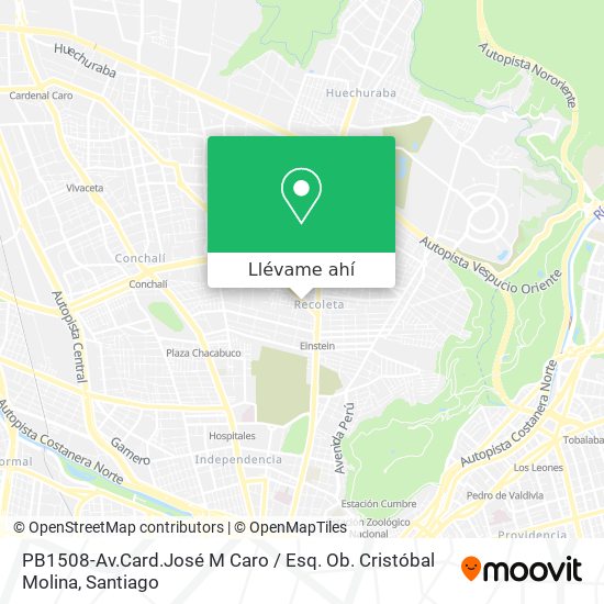 Mapa de PB1508-Av.Card.José M Caro / Esq. Ob. Cristóbal Molina