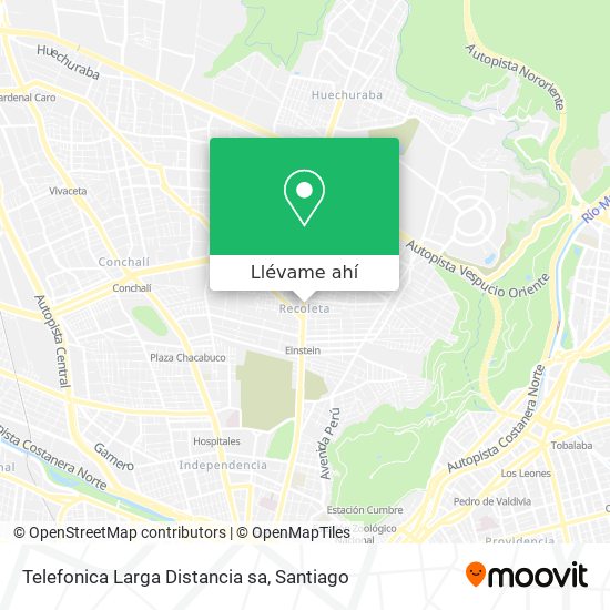 Mapa de Telefonica Larga Distancia sa