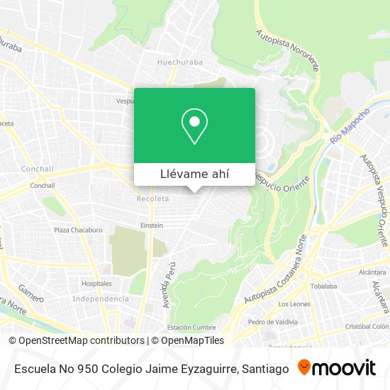 Mapa de Escuela No 950 Colegio Jaime Eyzaguirre