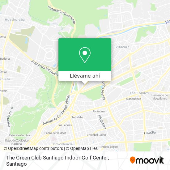 Mapa de The Green Club Santiago Indoor Golf Center