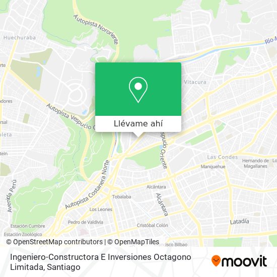 Mapa de Ingeniero-Constructora E Inversiones Octagono Limitada