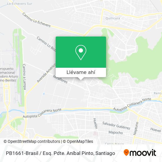 Mapa de PB1661-Brasil / Esq. Pdte. Aníbal Pinto