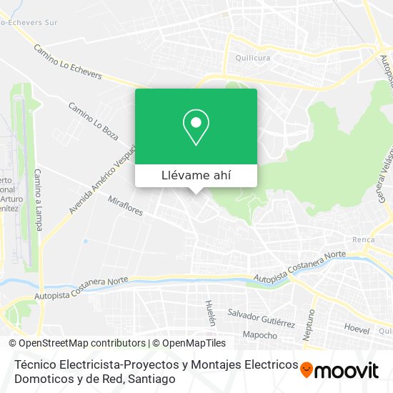 Mapa de Técnico Electricista-Proyectos y Montajes Electricos Domoticos y de Red