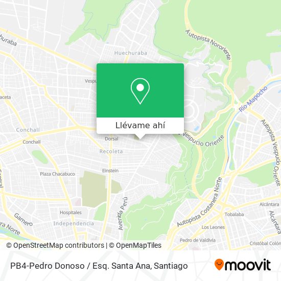 Mapa de PB4-Pedro Donoso / Esq. Santa Ana