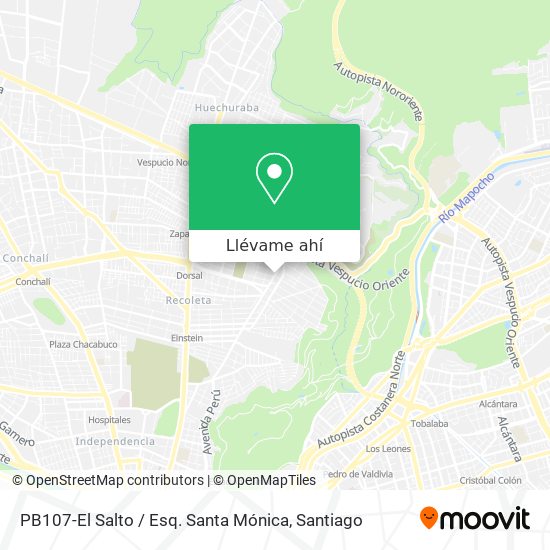 Mapa de PB107-El Salto / Esq. Santa Mónica