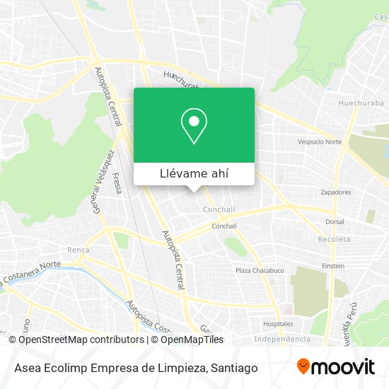 Mapa de Asea Ecolimp Empresa de Limpieza