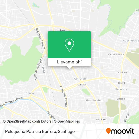 Mapa de Peluqueria Patricia Barrera