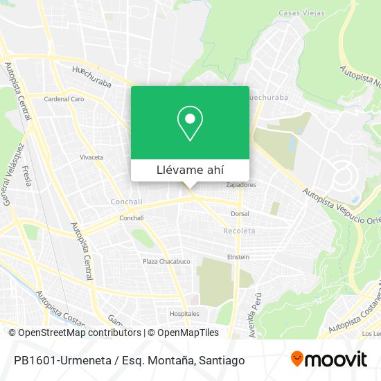 Mapa de PB1601-Urmeneta / Esq. Montaña