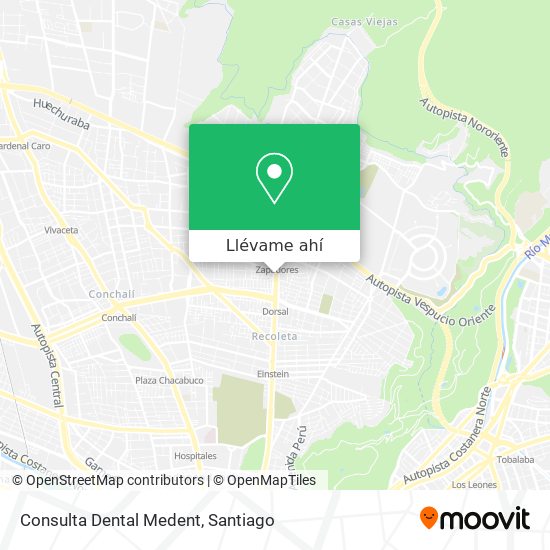 Mapa de Consulta Dental Medent