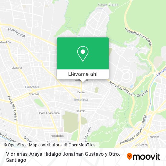 Mapa de Vidrierias-Araya Hidalgo Jonathan Gustavo y Otro