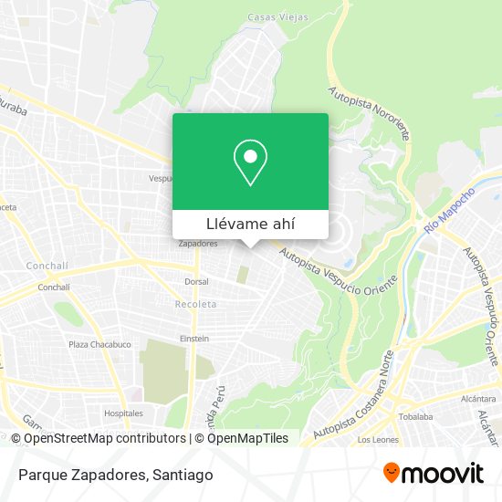 Mapa de Parque Zapadores