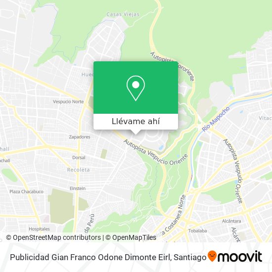 Mapa de Publicidad Gian Franco Odone Dimonte Eirl