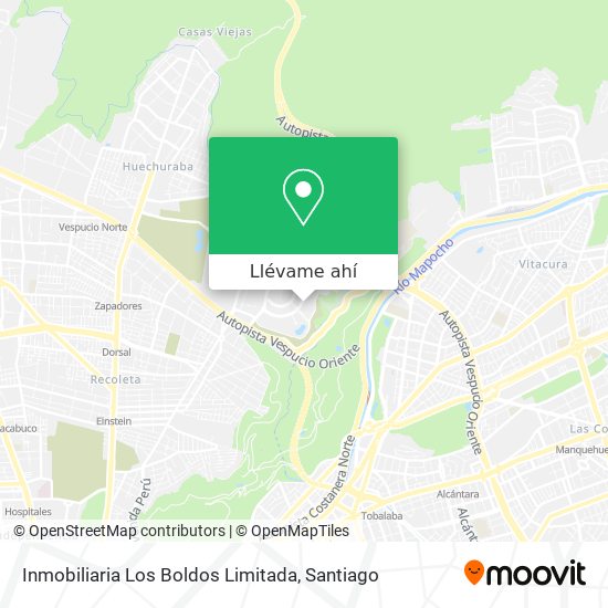 Mapa de Inmobiliaria Los Boldos Limitada