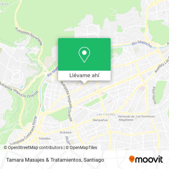 Mapa de Tamara Masajes & Tratamientos