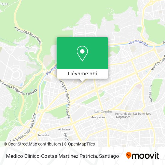 Mapa de Medico Clinico-Costas Martinez Patricia