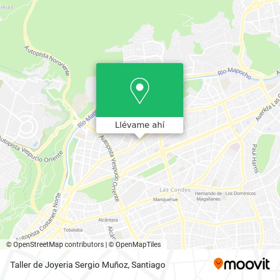 Mapa de Taller de Joyeria Sergio Muñoz