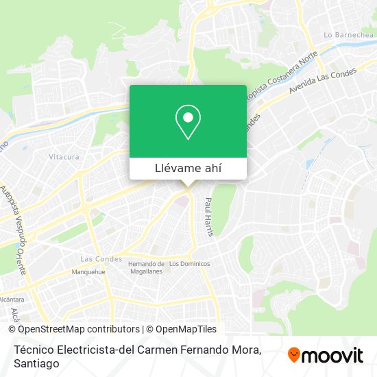 Mapa de Técnico Electricista-del Carmen Fernando Mora