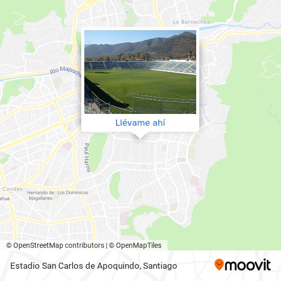 Mapa de Estadio San Carlos de Apoquindo