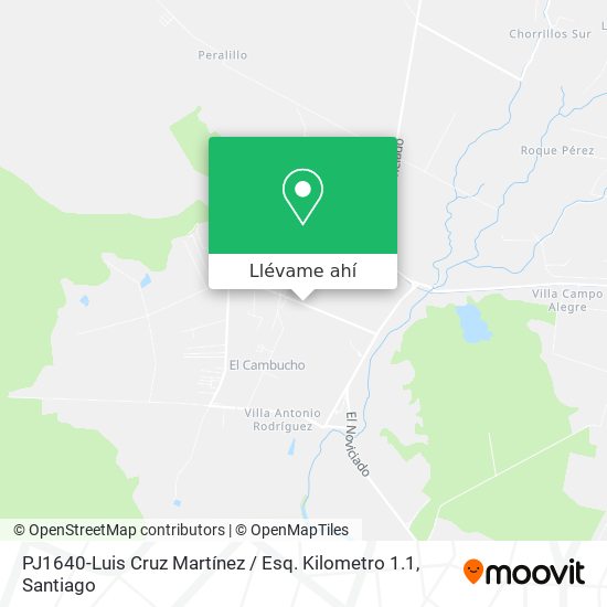 Mapa de PJ1640-Luis Cruz Martínez / Esq. Kilometro 1.1
