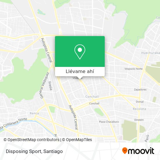 Mapa de Disposing Sport