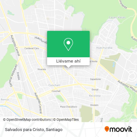 Mapa de Salvados para Cristo