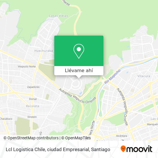 Mapa de Lcl Logistica Chile, ciudad Empresarial